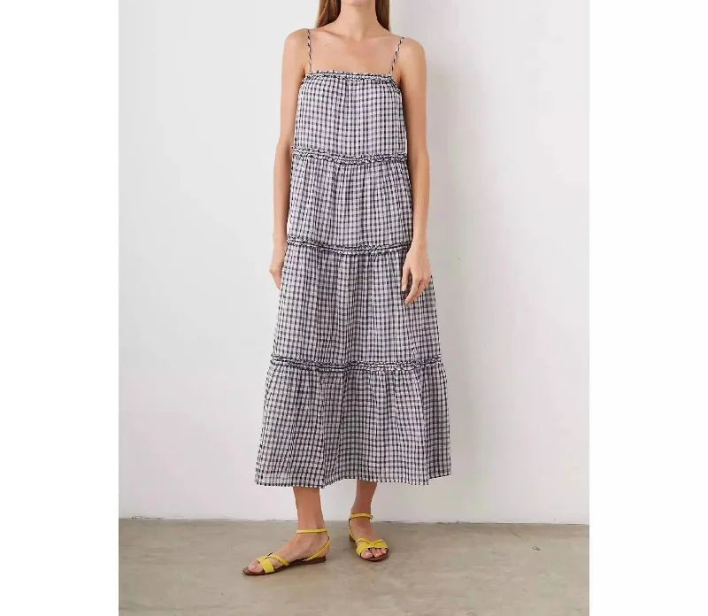 Don't Wait wrap dressZuri Dress In Sailor Check