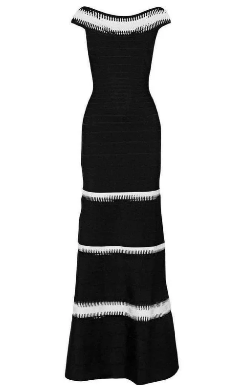 Price Drop midi dressMariana Lattice Trimmed Bandage Gown