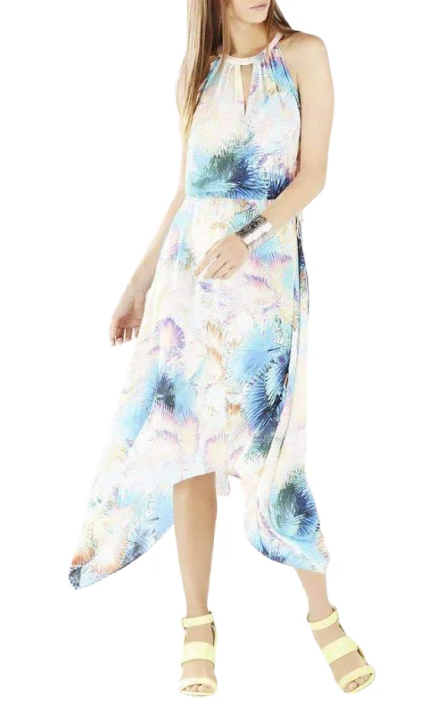 Flash Sale casual dressKeelie Printed Waist Tie Halter Dress