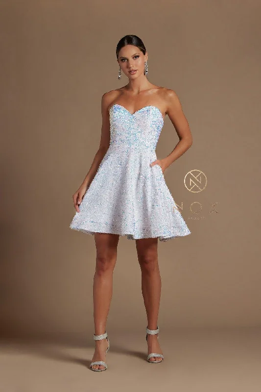 Massive Deals tiered dressStrapless Sequins Short Homecoming Dress