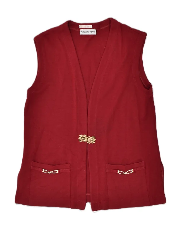 Act Now breathable hoodieALBA FORNARI Womens Sleeveless Cardigan Sweater UK 16 Large Burgundy Act Now breathable hoodieALBA FORNARI Womens Sleeveless Cardigan Sweater UK 16 Large Burgundy