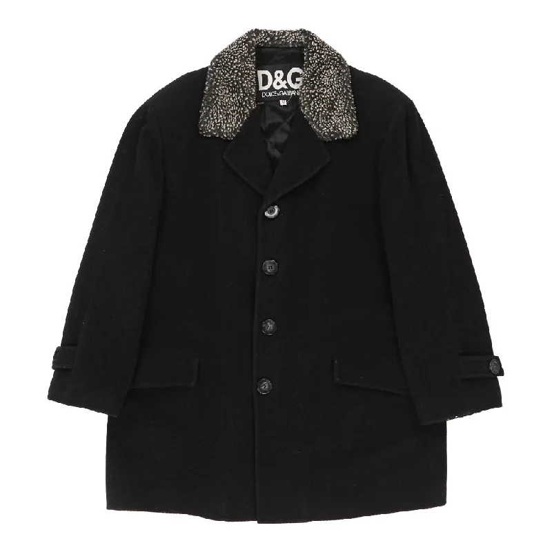 Mega Sale cold weather jacketDolce & Gabbana Trench Coat - XL Black Cashmere Blend