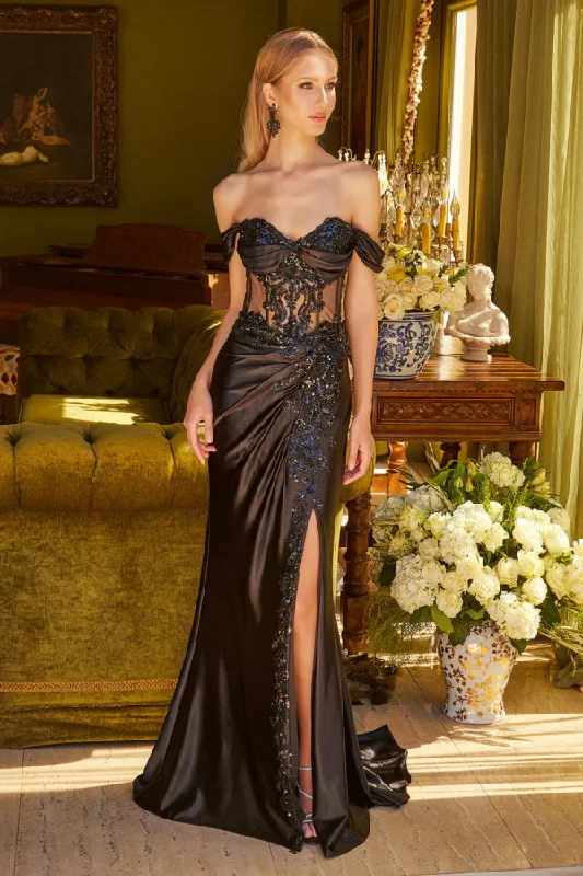 The Best Prices mini dressFitted Long Formal Pleated Sequin Corset Prom Dress