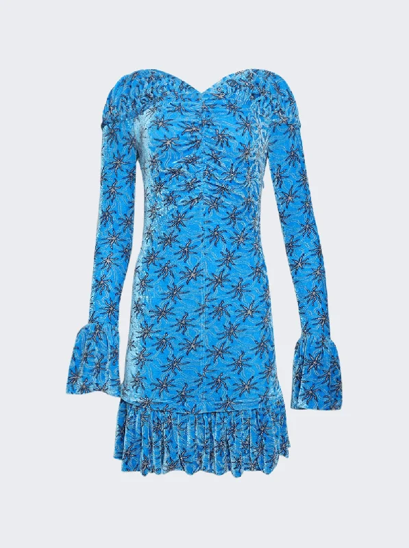 Limited Time Discount high-waisted dressLong Sleeve Velvet Mini Dress
