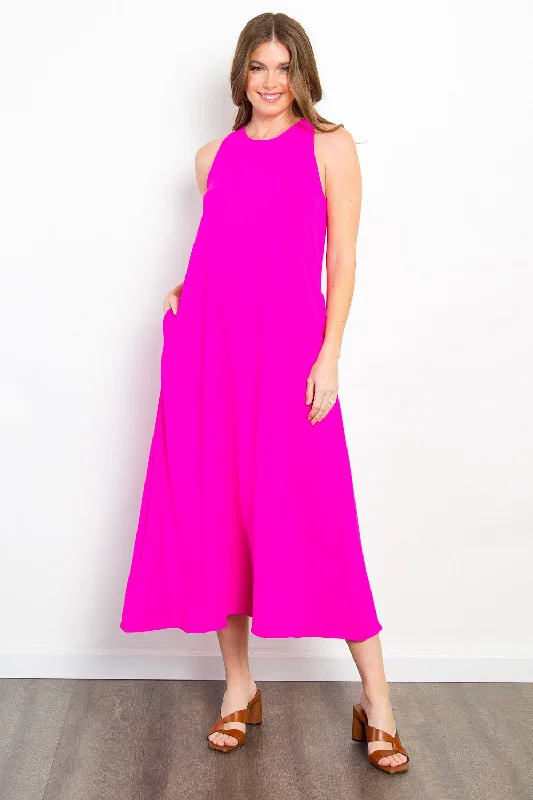Can't Be Beat satin dressBe Stage Midi Tank Dress with Pockets