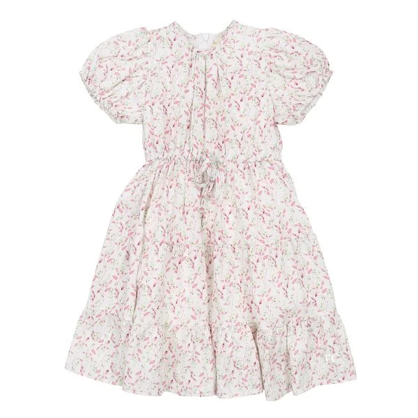 Leaf branch pink dress by Alitsa