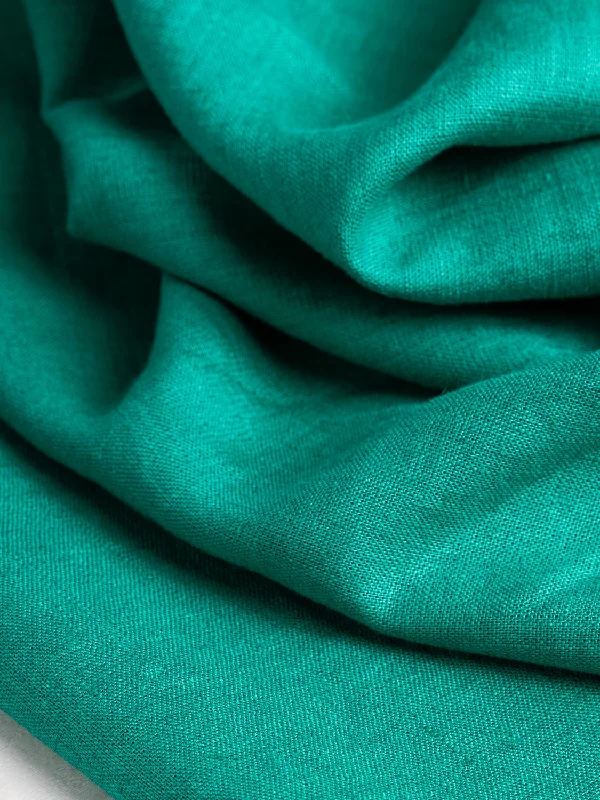 Midweight European Linen - Emerald Green