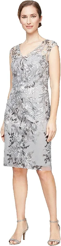 Flash Sale layered dressAlex Evenings 82171253 Short Formal Dress