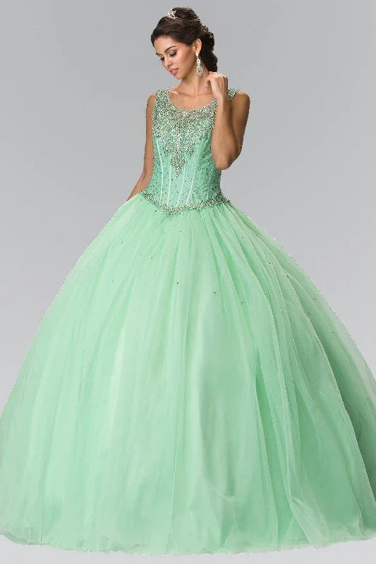 Extra Savings fitted bodycon dressBeads Embellished Long Quinceanera Dress