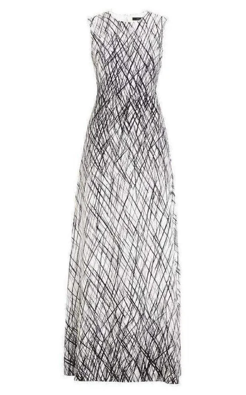 Early Access relaxed fit dressSleeveless Printed Gown Dress