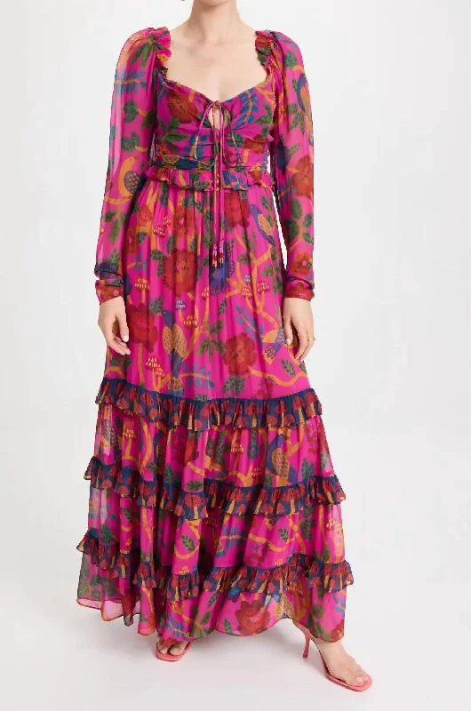 Sneak Peek Sale summer floral dressSweet Forest Maxi Dress In Pink
