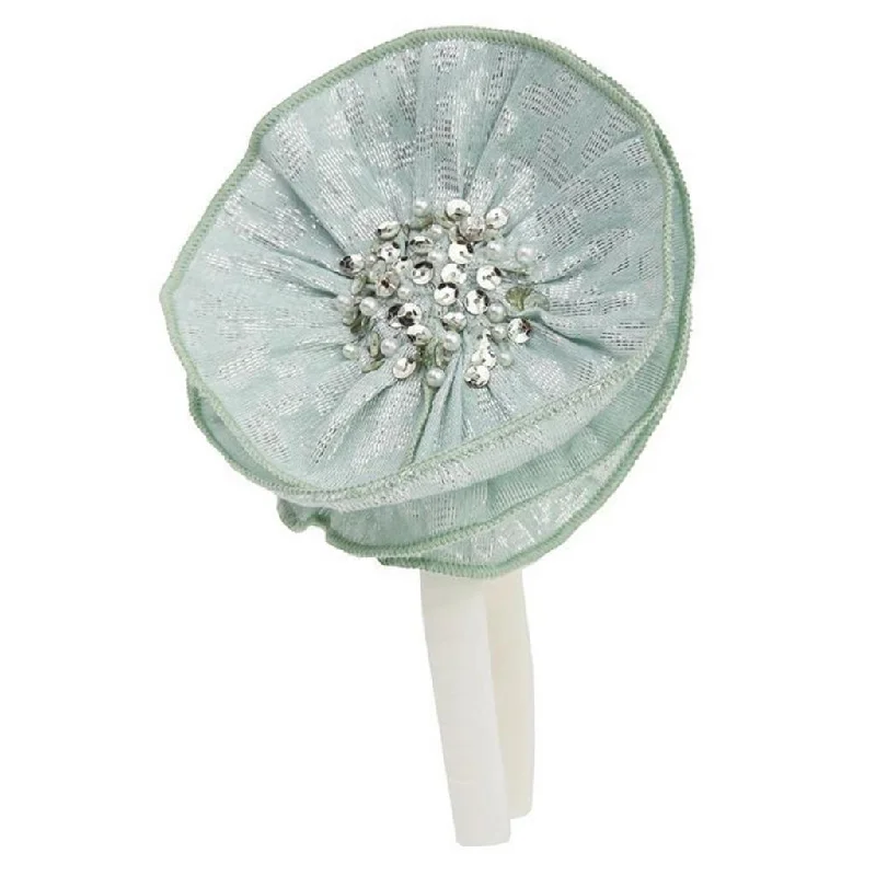 Midnight Madness satin dressMint Fabric Headband