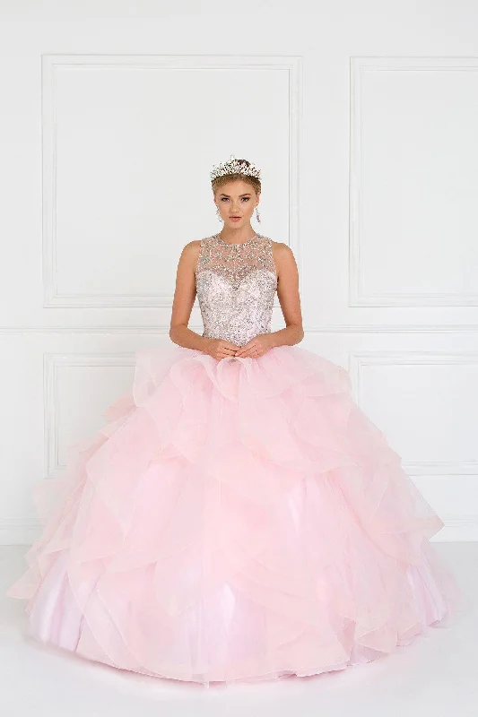 Unmissable Offer bohemian dressQuinceanera Cut-Out Back Ball Gown Dress with Bolero