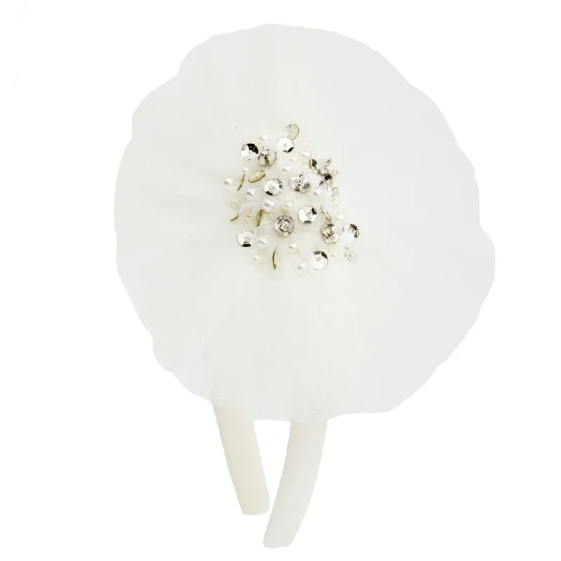 Closeout stylish dressWhite Tulle Headband