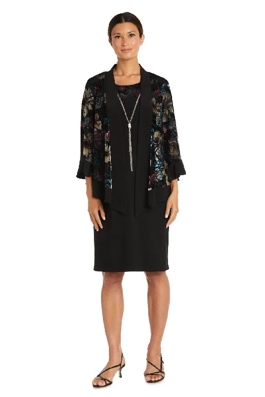 Special Promotion silk dressR&M Richards 7584P Short Floral Petite Jacket Dress