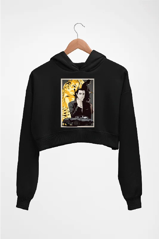 Exclusive Offers retro hoodieJames Bond 007 Crop HOODIE FOR WOMEN