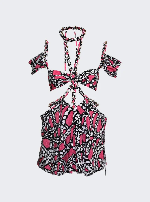 Today Only pleated maxi dressRope Printed Cut-out Mini Dress