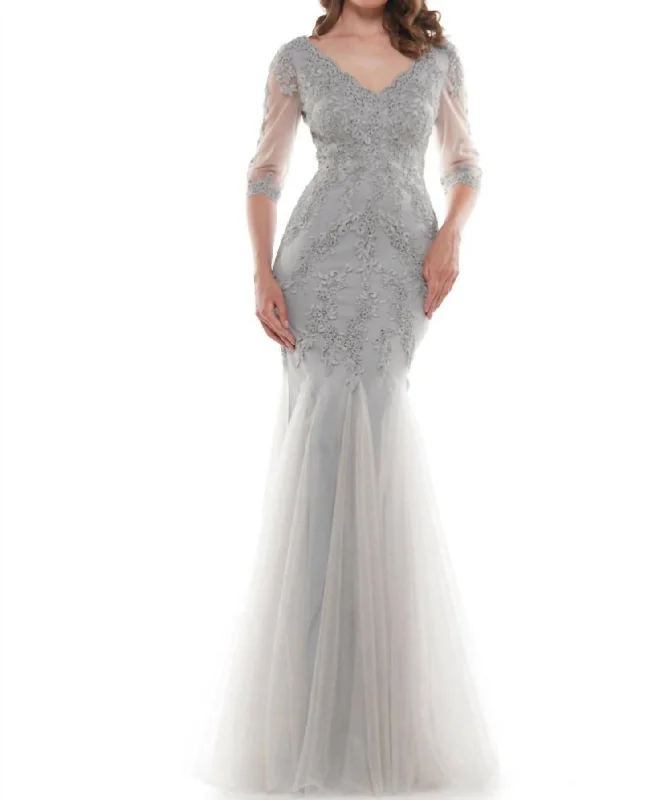 Exclusive Online Offer lace-up dressM162 In Grey