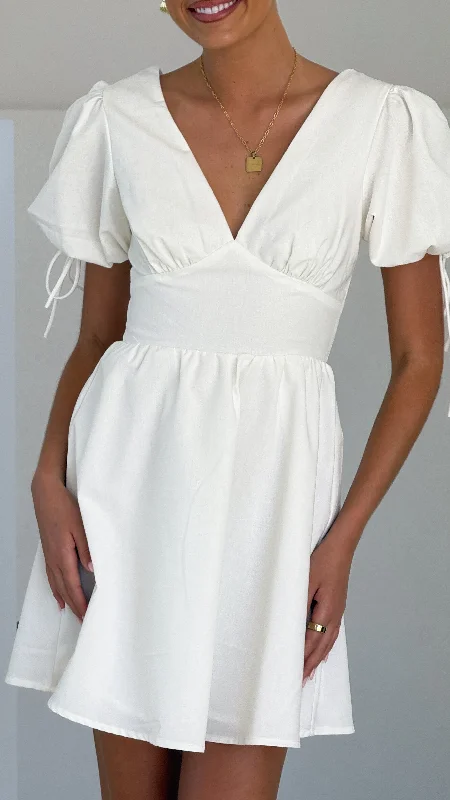 Exclusive Online Offer Verve Mini Dress - White
