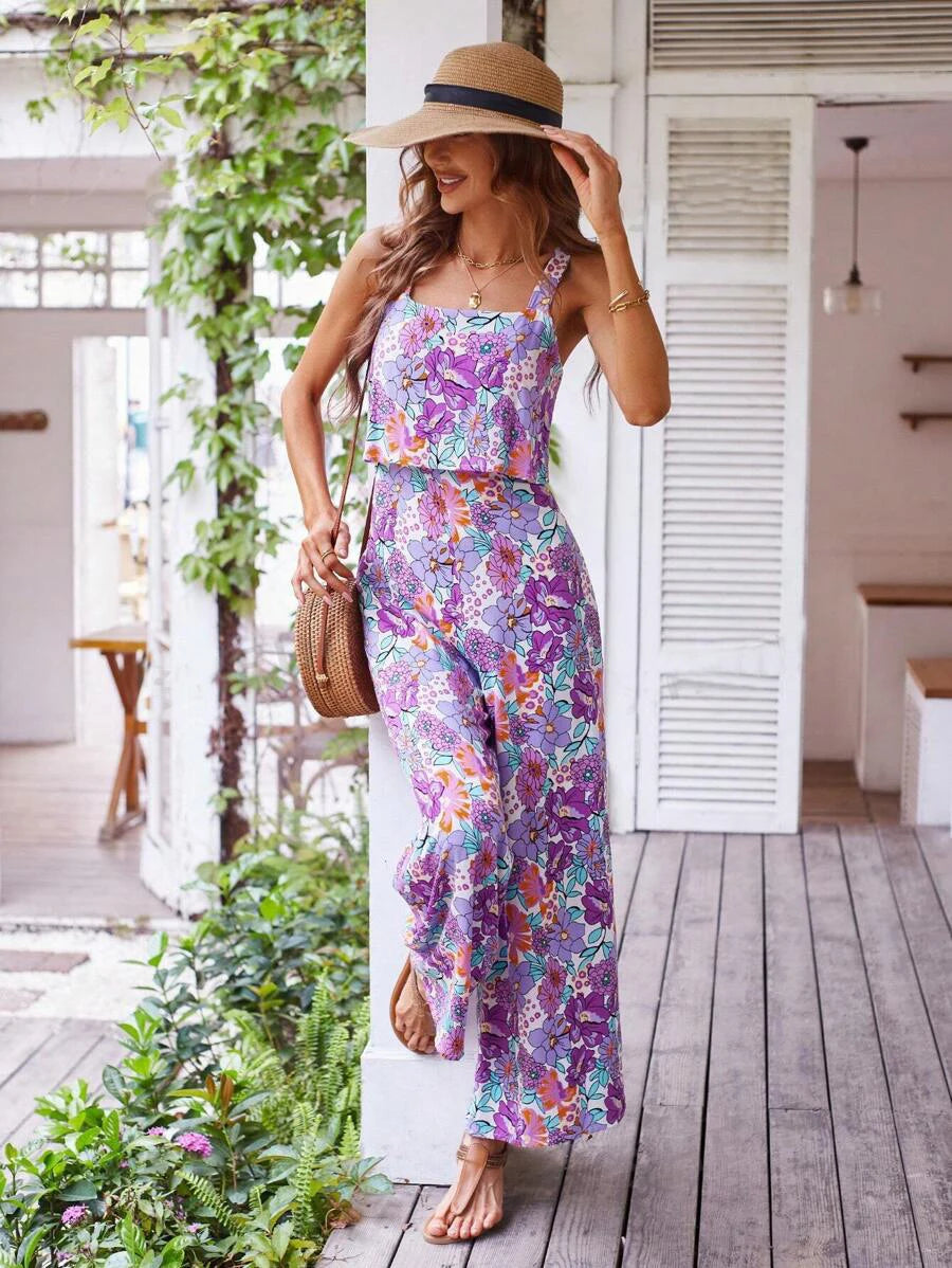 Wide Leg Sleeveless Jumpsuit