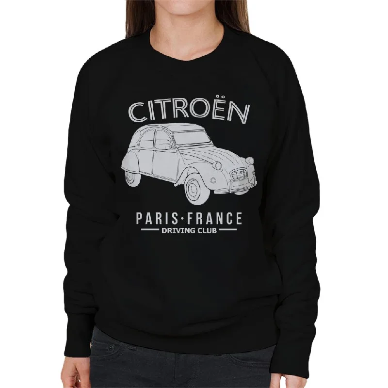Super Savings breathable gym hoodieCitroën Driving Club White 2CV Paris France Women's Sweatshirt Super Savings breathable gym hoodieCitroën Driving Club White 2CV Paris France Women's Sweatshirt