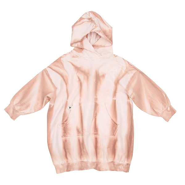 Tie dye bison hoodie dress by Booso