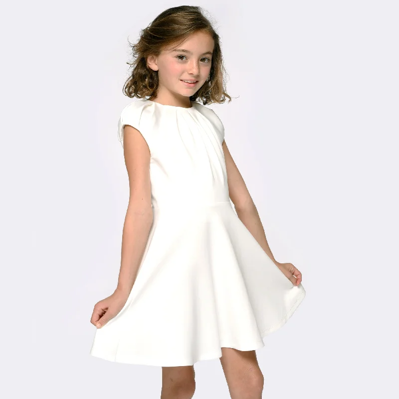 Price Cut evening dressScuba Dress in White