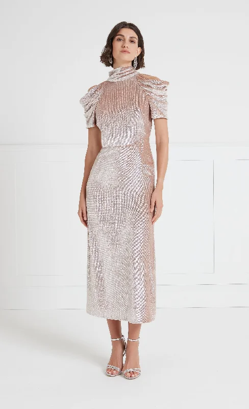 Can't Miss Larisa Cocktail Dress - Pale Pink