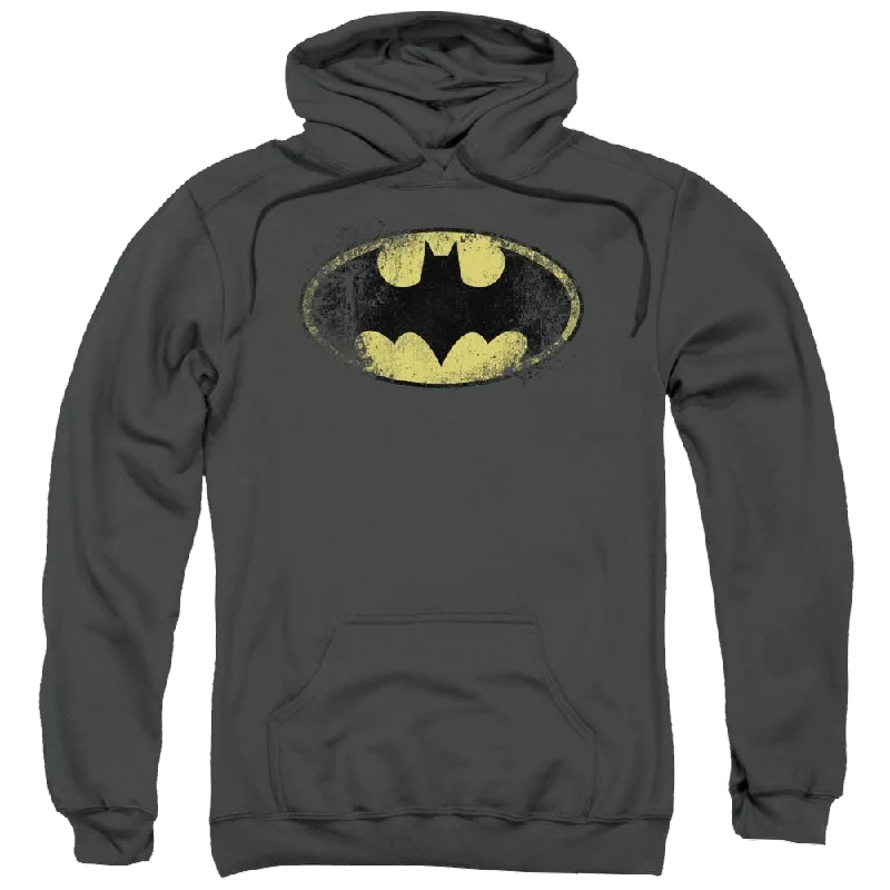 Price Cut minimalist hoodieBatman Destroyed Logo - Pullover Hoodie