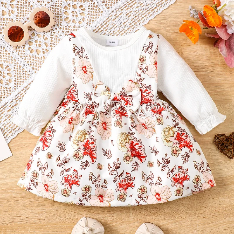 Floral Bow Detail Dress