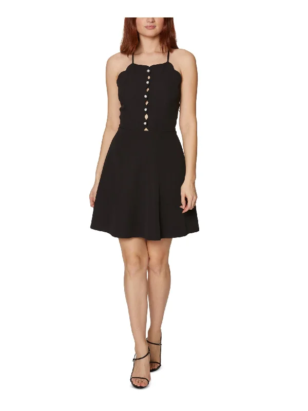 Today’s Deal BETSEY JOHNSON Womens Embellished Spaghetti Strap Square Neck Short Party Fit + Flare Dress Today’s Deal BETSEY JOHNSON Womens Embellished Spaghetti Strap Square Neck Short Party Fit + Flare Dress
