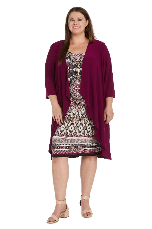Instant Savings shift dressR&M Richards 9667W Short Plus Size Jacket Dress