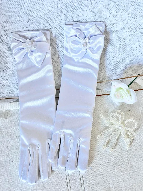 Deal Explosion long sleeve dressSatin Long Gloves