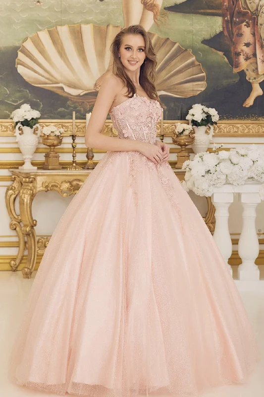 Early Access cocktail party dressNox Anabel CU1192 Long Quinceanera Dress Strapless Ball Gown