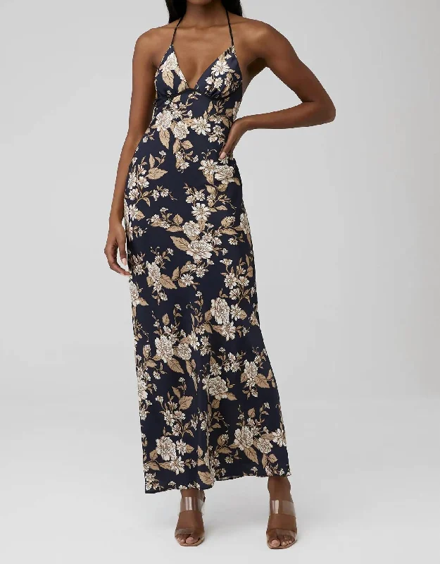 Opaline Floral Silk Dress