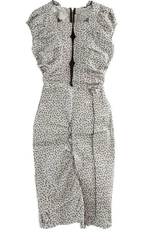 Super Bargain casual slip dressLinen Cap Sleeve Scoop Neckline Sheath Dress