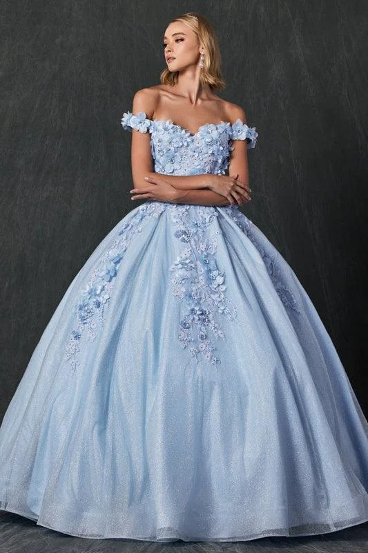 Referral Discount chic slip dressLong Ball Gown Sweet 16 Glitter Quinceanera Dress Sale
