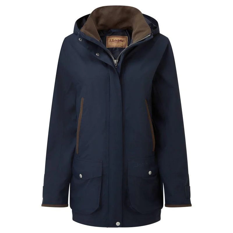 Special Savings casual coatSchoffel Teal Ultralight Ladies Venturi Waterproof Country Field Coat - True Navy
