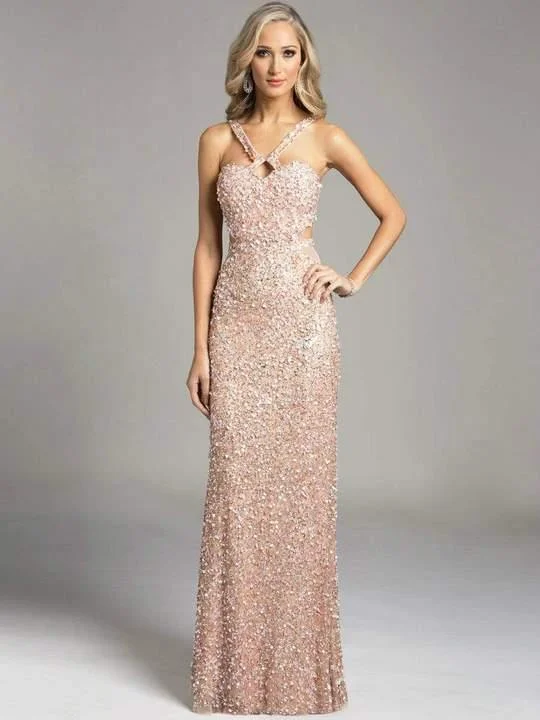 Holiday Sale ashionable dressLara Dresses 42633 Blush 4 Sale