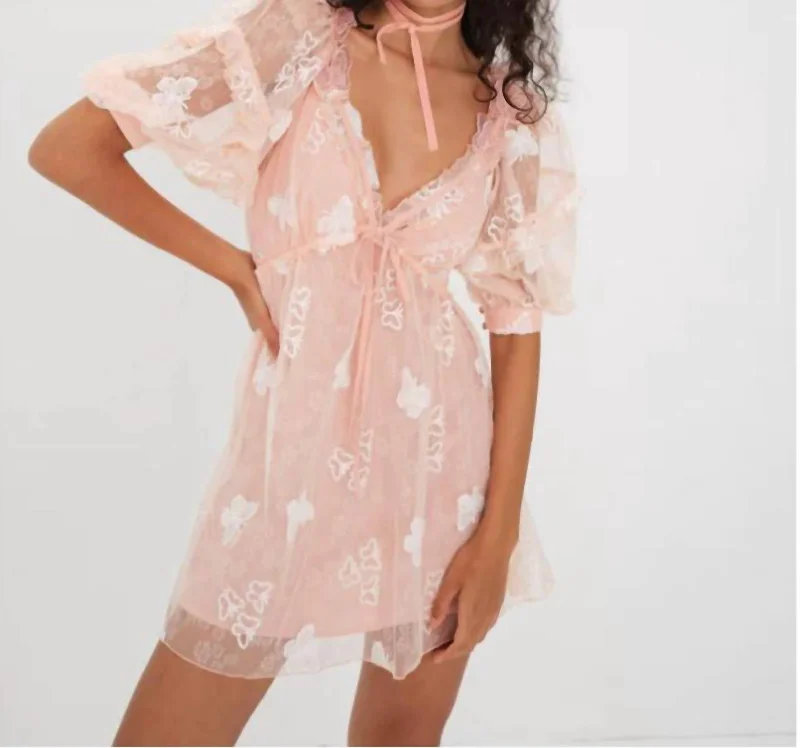 Fantastic Offers trendy wrap dressShari Mini Dress In Blush