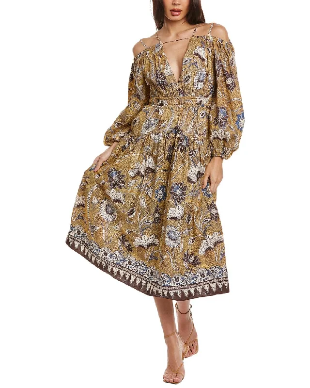 Deal of the Day sleeveless dressUlla Johnson Tiered Midi Dress