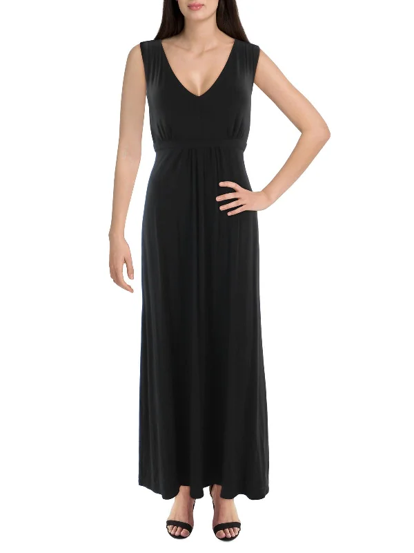 Womens Knit Sleeveless Maxi Dress