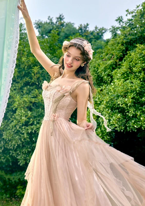 Best Deals Flower Kissing Wonderland Corset Dress