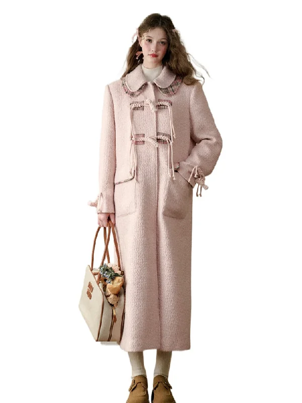 Customer Appreciation Sale lightweight coatPlush Pink Wool Lamb Coat