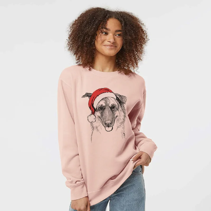 New Markdowns functional sports hoodieSanta Henry the German Shepherd - Unisex Pigment Dyed Crew Sweatshirt New Markdowns functional sports hoodieSanta Henry the German Shepherd - Unisex Pigment Dyed Crew Sweatshirt