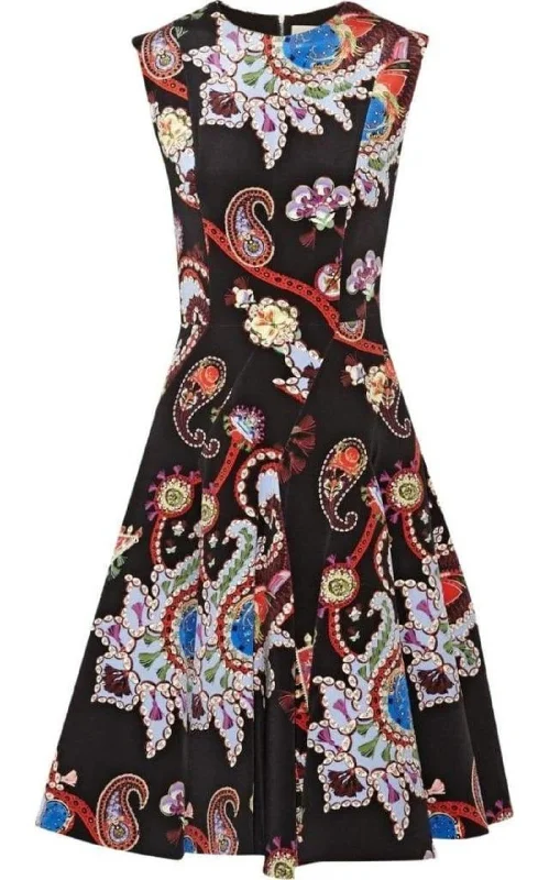Best Deals bodycon dressMasson Printed Silk-Satin Dress