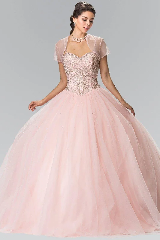 Steals and Deals minimalistic dressLong Beaded Strap Quinceanera Dress