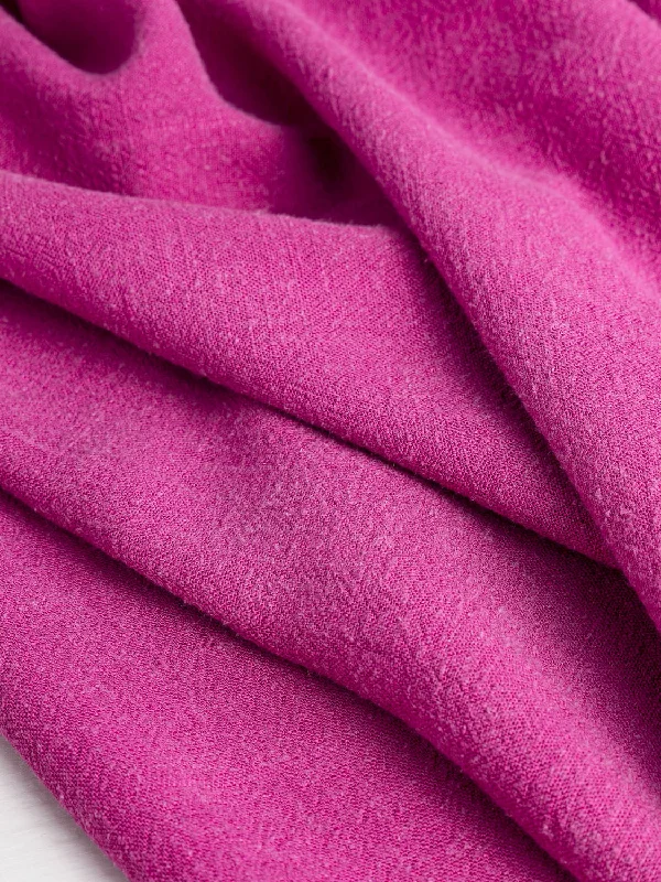 Textured Viscose Linen - Magenta