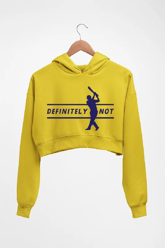 MS Dhoni Crop HOODIE FOR WOMEN