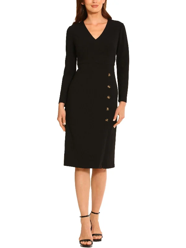 Bonus Savings wrap-around dressWomens Office Business Wear to Work Dress